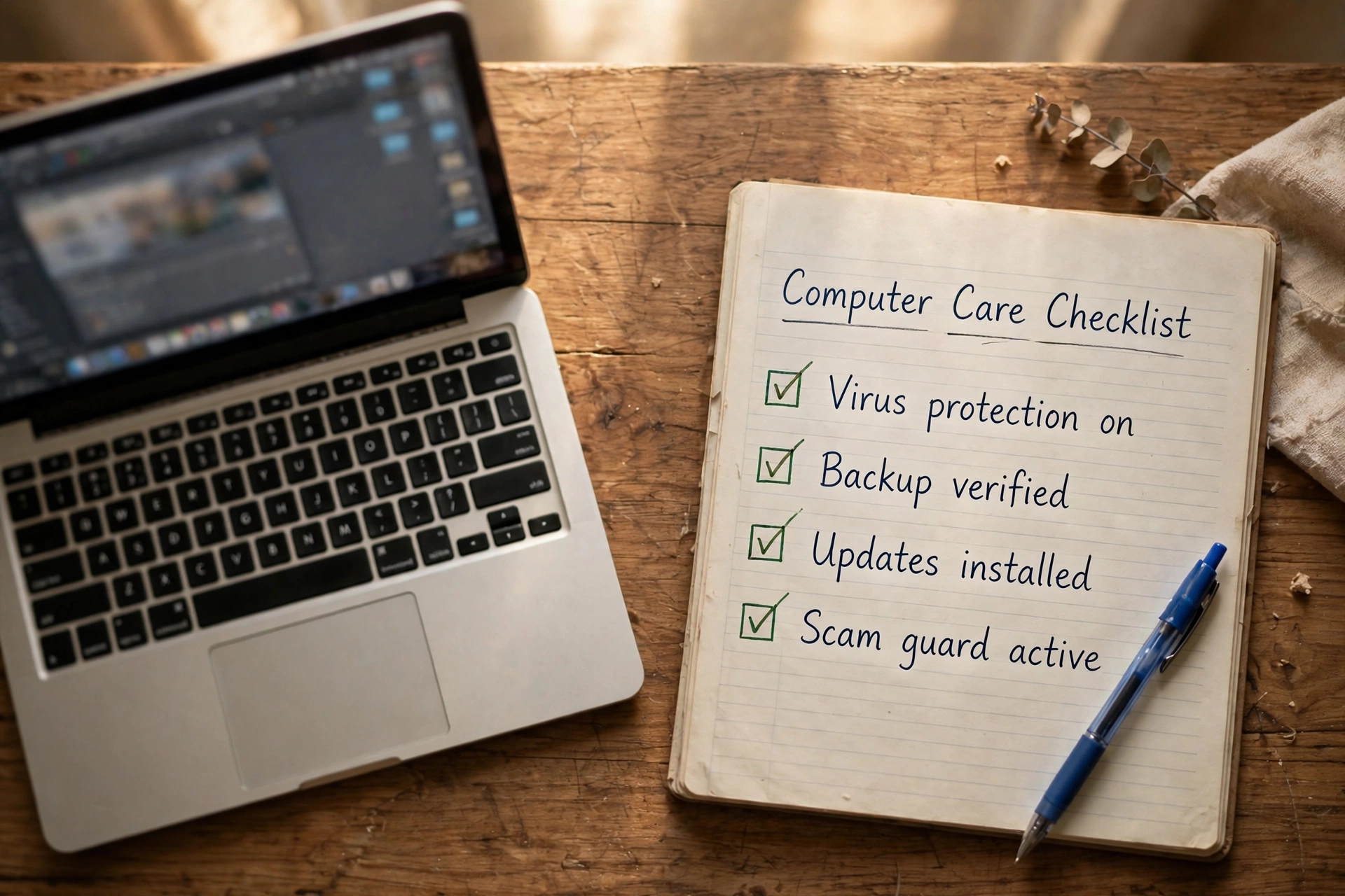 Laptop, tablet and phone protected under a glowing blue shield